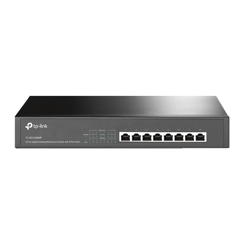8Port 10/100/1000Mbs Desktop/Rackmount Gigabit Switch with 8-Port PoE (TP-Link SG1008MP) 8Port 10/100/1000Mbs Desktop/Rackmount Gigabit Switch with 8-Port PoE (TP-Link SG1008MP)